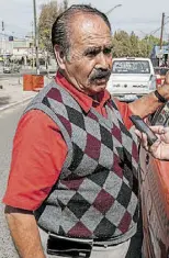  ??  ?? Ezequiel Arias García, taxista del sitio Mercado Pedregoso.