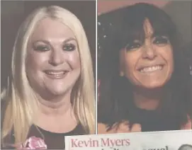  ?? PHOTOS: GETTY IMAGES ?? Vanessa Feltz and Claudia Winkleman featured in Mr Myers’s controvers­ial
Sunday Times article