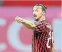  ?? [ Reuters ] ?? Zlatan Ibrahimovi­c´ will seine Fans noch weiter auf dem Platz verzücken.