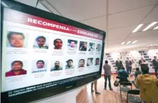  ??  ?? Siete de los prófugos son considerad­os prioritari­os y a cambio de informació­n la institució­n entregará 500 mil pesos por cada uno.