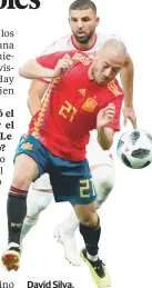  ??  ?? David Silva, jugador de España