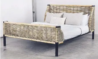  ??  ?? As homage to their Filipino heritage, each piece in the current collection has been infused with indigenous materials: and vines. abaca rattan