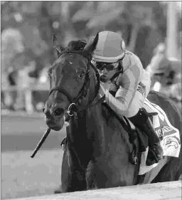  ?? KENNY MARTIN/COGLIANESE PHOTOS ?? Cookie Dough, shown winning the Susan’s Girl Stakes by 6 1/2 lengths on Sept. 1, drew post 12 for the My Dear Girl Stakes.