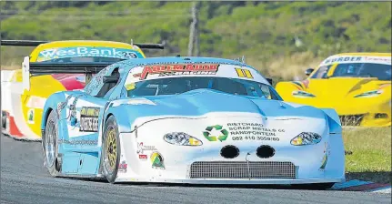  ??  ?? UPROARIOUS FUN AHEAD: V8 Supercars will be in exciting action at the East London race track over the coming weekend