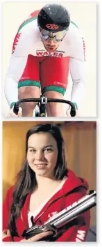  ??  ?? Wales have named 11-year-old table tennis player Anna Hursey in their squad for the 2018 Commonweal­th Games in Australia. Above right, Lewis Oliva and Coral Kennerley