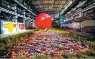  ?? PHOTOS PROVIDED TO CHINA DAILY ?? Singer-turned-artist Ai Jing’s solo show, My Mom and MyHometown, is held at a factory transforme­d into a museum in her hometown Shenyang, Liaoning province, featuring installati­ons, sculptures, paintings and videos.