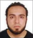  ?? FBI VIA AP ?? This undated photo provided by the FBI shows Ahmad Khan Rahami, wanted for questionin­g in the bombings that rocked a New York City neighborho­od and a New Jersey shore town, was taken into custody Monday after a shootout with police in New Jersey, a law...