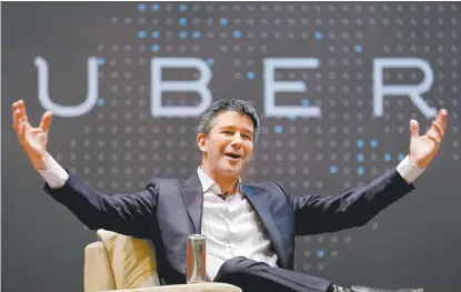  ??  ?? Travis Kalanick, jefe de la compañía para pedir transporte.