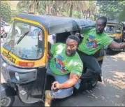  ?? TWITTER ?? WWE stars Kofi Kingston with Big E ride on IPL’s popularity.