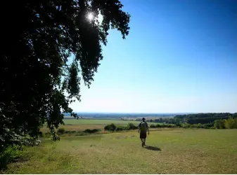  ?? ?? HIGHER EDUCATION Little Trees Hill, which along with its neighbour Wandlebury is one of the high points of the Gog Magog Hills.