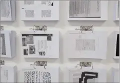  ??  ?? Jonathan P Watts and Ryan Gander asked 500 artists to produce an A4 page of text or drawing, and annotate it with their thoughts