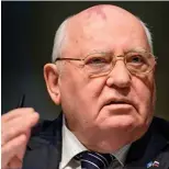  ??  ?? Frank warning: Mikhail Gorbachev