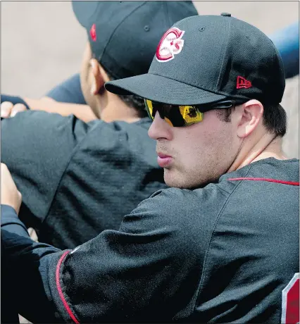  ?? JENELLE SCHNEIDER/PNG ?? While Seth Conner, 22, of the Vancouver Canadians admits bringing his wife to Vancouver while billeting is a challenge, he says it’s worth it to be in ‘the best minor league city in baseball.’