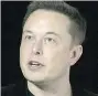  ??  ?? Elon Musk