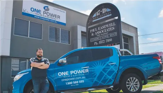  ?? Picture: SUPPLIED ?? A lack of qualified technician­s forced One Power director James Strathdee to start a solar panel installers training program.