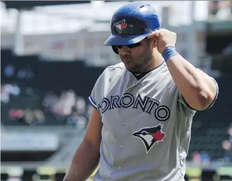  ?? HANNAH FOSLIEN/GETTY IMAGES ?? Blue Jays designated hitter Kendrys Morales has struggled this season with a .154 average and three home runs.