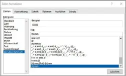  ??  ?? Hier schwächelt Excel: Für Zeiten von mehr als 24:00 Stunden müssen Sie ein Benutzer-de niertes Format hinterlege­n.