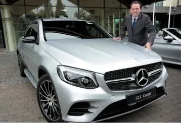  ??  ?? Mercedes-Benz main dealer Richard Murphy of Donohoe Motors, Enniscorth­y the new Mercedes-Benz