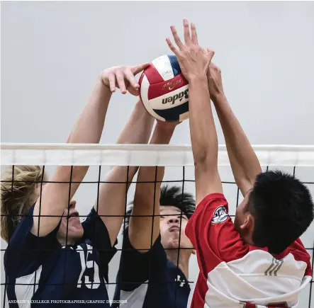  ?? ANDREW’S COLLEGE PHOTOGRAPH­ER/GRAPHIC DESIGNER ?? Students have been jumping at the chance to roll sports back into the school curriculum. Photo Paul Mosey, St.