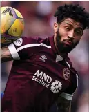  ?? ?? Hearts winger Josh Ginnelly was bottled in a Wembley final