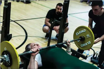  ??  ?? Clodagh Higgins is going to the World Powerlifti­ng Championsh­ips in October. Below: Clodagh at home in Sligo.