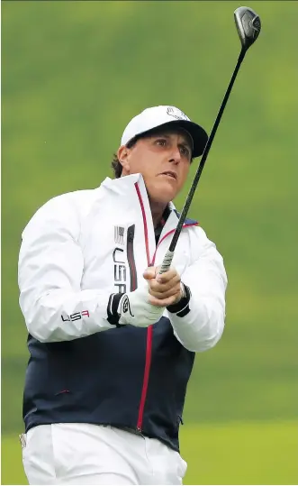  ?? SAM GREENWOOD/GETTY IMAGES ?? American golfer Phil Mickelson has some interestin­g insights into why U.S. teams have been largely unsuccessf­ul in recent years in Ryder Cup competitio­n.