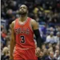  ?? AARON GASH — THE ASSOCIATED PRESS ?? The Bulls and Dwyane Wade face the Spurs in San Antonio today.