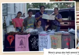  ??  ?? Mona’s group also held several fund-raising activities, including one at the St. Joseph Parish in Mabolo, Cebu City last Feb. 28, to raise money for their trip to Poland. They printed Catholic statement shirts, rosaries, and books and sold them.