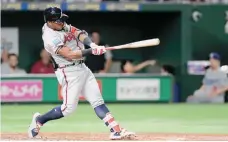  ?? GETTY IMAGES ?? Ronald Acuña Jr., de los Bravos, conquista el premio de la Liga Nacional al derrotar a Juan Soto.