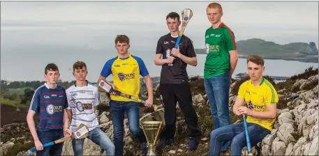  ??  ?? At the launch of the Bank of Ireland Celtic Challenge 2017 are: Jake Hogan of Galway Tribesmen, Kevin O’Sullivan of Kildare Cadets, Jack Donnelly of Roscommon, John Cosgrove of Sligo, Patrick Lyons of Mayo and Paddy Skelly of Donegal, in Howth. The...