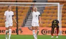  ?? Photograph: Shuttersto­ck ?? Chloe Kelly after her shot was deflected past the Belgium goalkeeper to give England the lead.