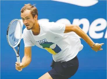  ?? SARAH STIER / GETTY IMAGES ?? Daniil Medvedev of Russia, a tireless tactician, is hoping to be part of the next
generation of top men’s tennis players.