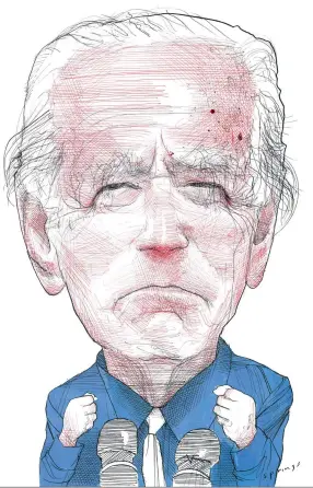  ??  ?? Joe Biden; illustrati­on by John Springs