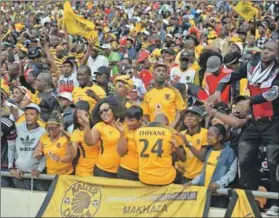  ??  ?? Security issue: Tickets were presold for the Carling Cup match between Pirates and Chiefs, but some unticketed fans managed to breach the perimeter fences. Photo: Lefty Shivambu/Gallo Images