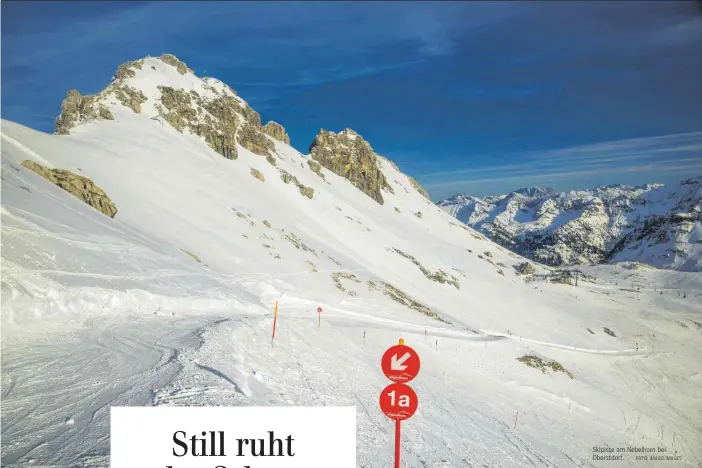  ?? FOTO: IMAGO IMAGES ?? Skipiste am Nebelhorn bei Oberstdorf.