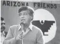  ?? THE REPUBLIC ?? Activist Cesar Chavez pictured in Phoenix in 1972.