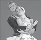  ?? ALEXANDER IZILIAEV/BALLET ARIZONA ?? Brian Leonard and Jillian Barrell in “Swan Lake.”