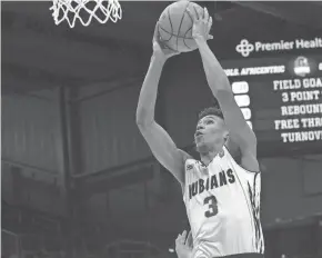  ?? LORRIE CECIL/THISWEEK ?? Africentri­c’s Dailyn Swain had 32 points, 13 rebounds and seven steals in Friday’s semifinal loss.