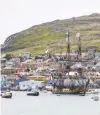  ?? JEAN-CHRISTOPHE L'ESPAGNOL/AFP/GETTY IMAGES ?? A replica of the Hermione, an 18th-century ship, sails near Saint-pierre.