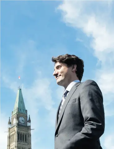  ?? ADRIAN WYLD / THE CANADIAN PRESS ?? Prime Minister Justin Trudeau’s Liberals have passed few bills relative to previous government­s. They’ve also had to contend with a more volatile Senate.