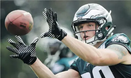  ?? AP/THE CANADIAN PRESS ?? The Eagles have released six-foot-five, 265-pound tight end Adam Zaruba, a former rugby star from North Vancouver.