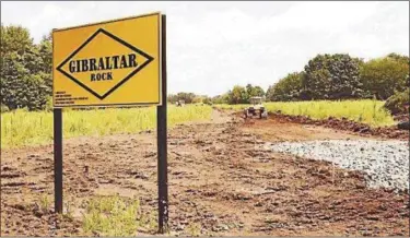  ?? SUBMITTED PHOTO ?? A stop work order prevented a 2009 attempt by Gibraltar Rock to begin preparing the site off Route 73 for quarry operations.