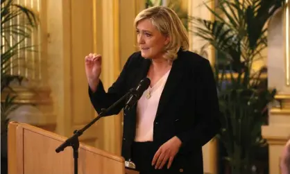  ?? ?? Marine Le Pen, who has expressed her ‘incomprehe­nsion’ of the politics behind Maréchal’s decision. Photograph: Alain Robert/Sipa/Rex/ Shuttersto­ck