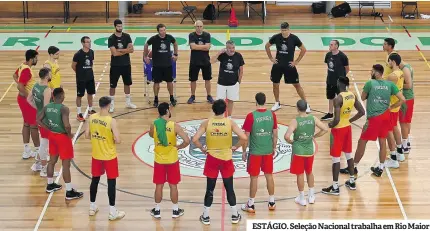  ?? ?? ESTÁGIO. Seleção Nacional trabalha em Rio Maior