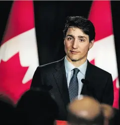  ?? AARON VINCENT ELKAIM / THE CANADIAN PRESS ?? Prime Minister Justin Trudeau is ignoring his father’s wisdom, writes Paul Baumberg.