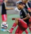  ?? CURTISCOMP­TON / CCOMPTON@ AJC.COM ?? One reason AtlantaUni­ted has scored less recently is because Josef Martinez sat out the three games before Wednesday’s loss with a bruised foot.