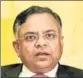  ?? MINT/FILE ?? Tata Sons chairman N Chandrasek­aran