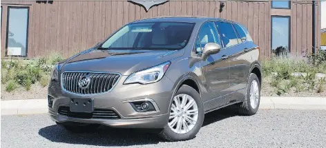  ?? PETER BLEAKNEY/DRIVING ?? The 2017 Buick Envision Convenienc­e AWD’s plush seats and isolation-chamber interior make you want to chill out.
