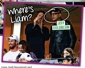  ??  ?? where’s Liam? JEFF GOLDBLUM