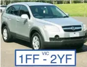  ??  ?? Top right: A stolen Holden Captiva that led police on a hunt from Warragul to Leongatha yesterday morning.